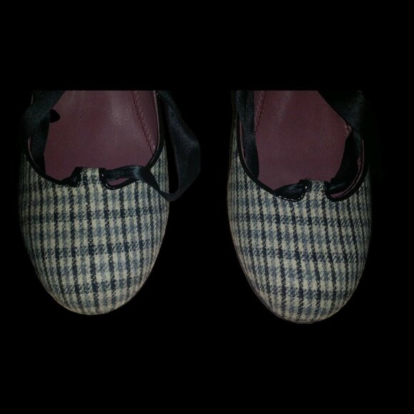 Jill Stuart Simone Queen Anne Ribbon Heel Shoes in Pearl Grey - Size 8.5 US - Picture 9 of 11